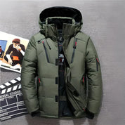 Men’s Puffer Winter Jacket - Hooded Design
