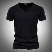 Classic Cotton V-Neck T-Shirt for Men | Kevin