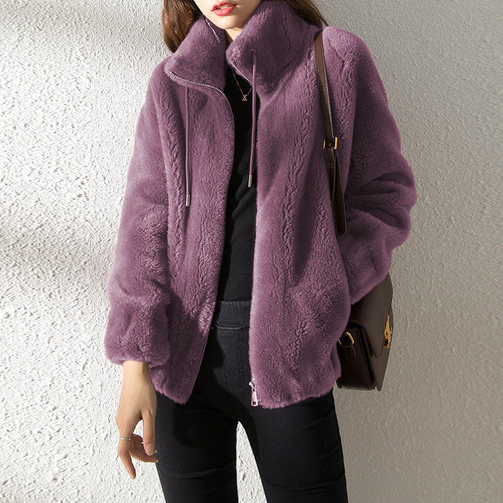Cindie - Elegant Fur Coat for Women