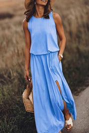 Flowy Slit Maxi Dress for Women