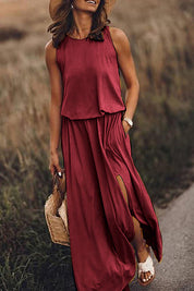 Flowy Slit Maxi Dress for Women