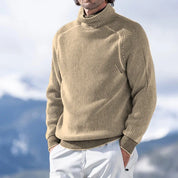 Men's Roll Neck Knit Jumper - Smart Casual & Winter Wear