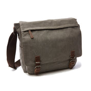 Men's Messenger Bag - Flap Top with Buckle Closures