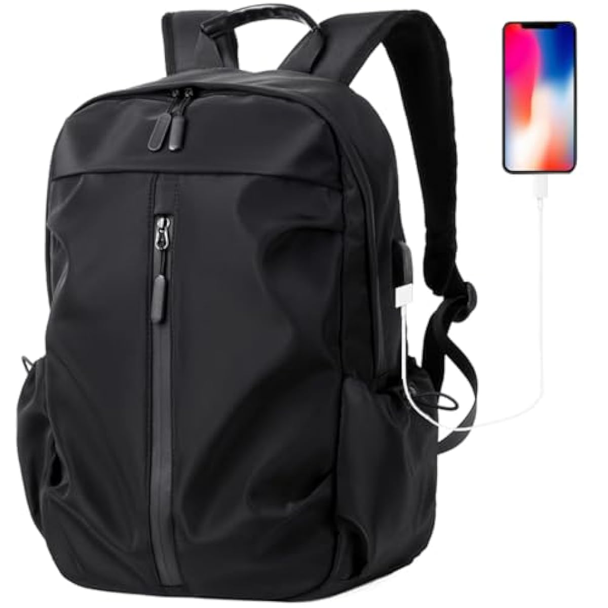 Men's Waterproof Travel Backpack - USB Port & Anti-Theft