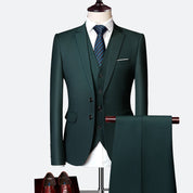Elegant Slim Fit 3-Piece Wedding Suit Set for Men