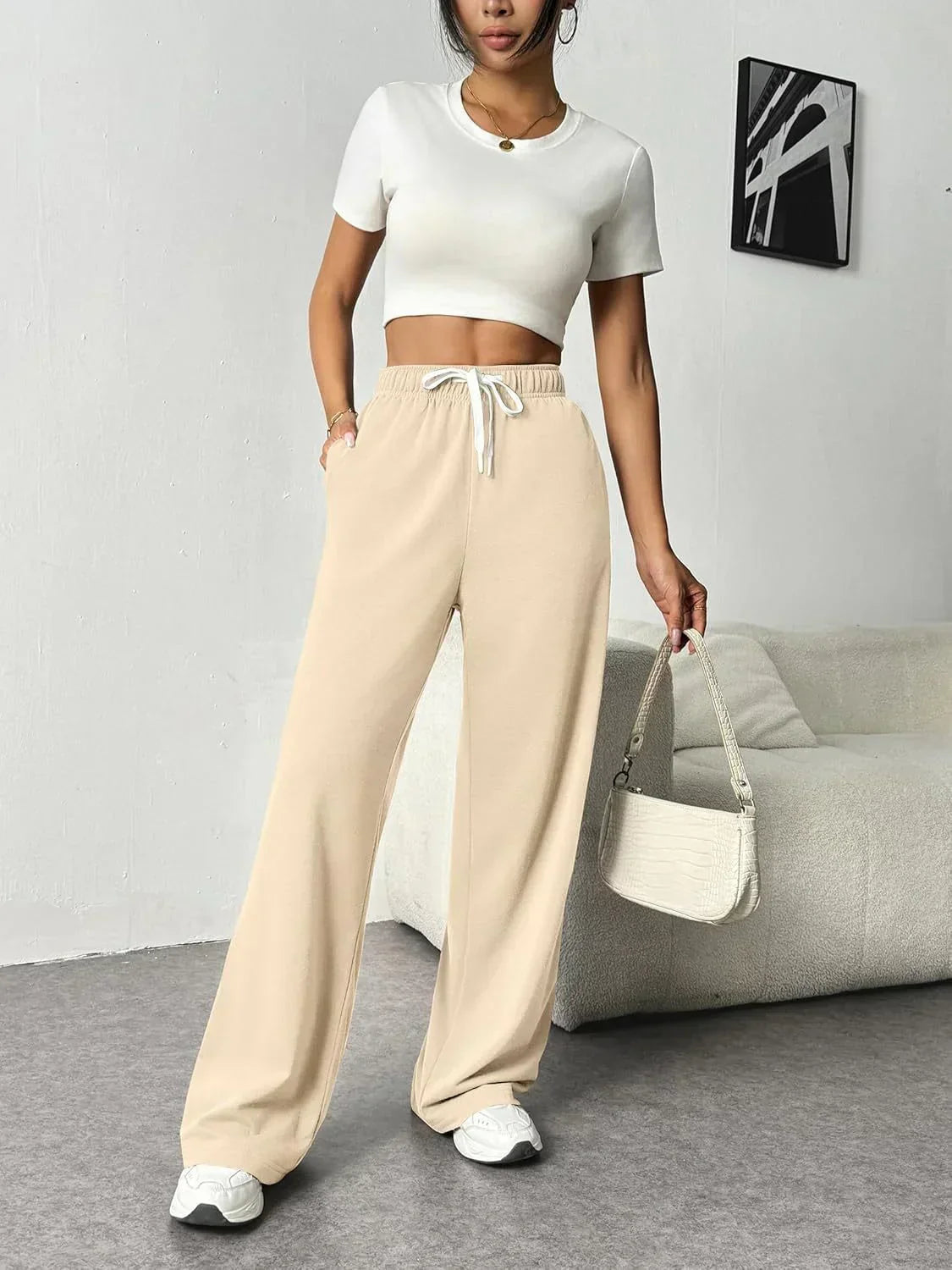 Olivia - Stylish Wide-Leg Jogging Trousers for Women