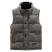 Men's Gilet - Stand Collar with Padded Design