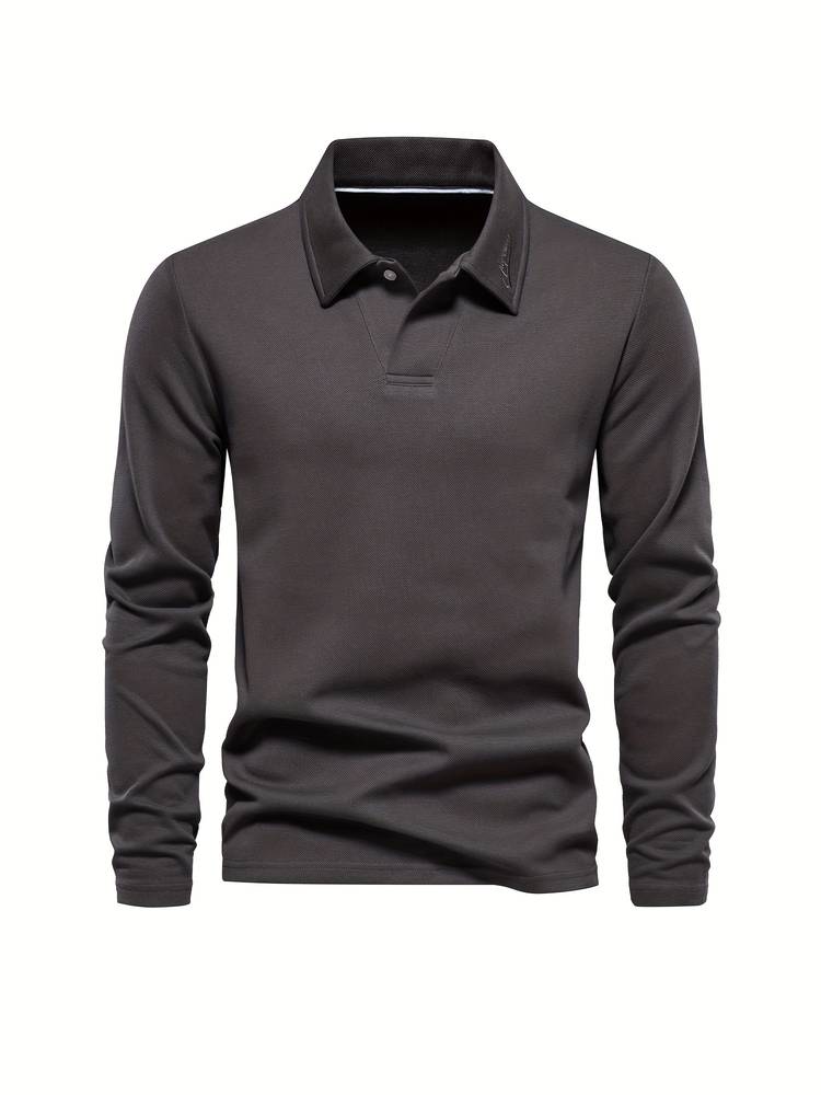 Classic and Comfortable Long Sleeve Polo Shirt for Men