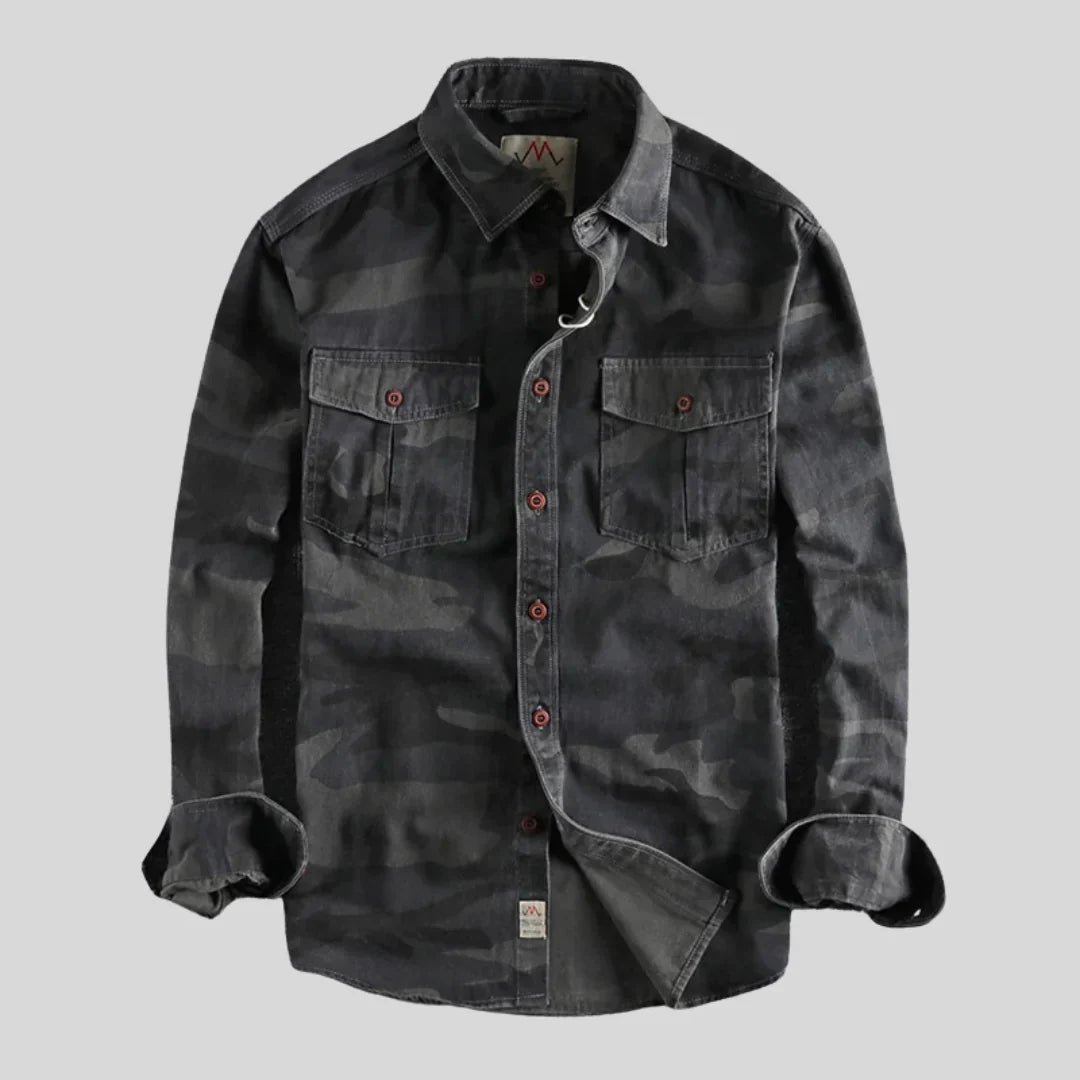 Bert - Camouflage Cargo Shirt for Men