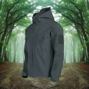 Men's Softshell Winter Jacket - Hooded Full-Zip