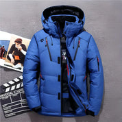 Men’s Puffer Winter Jacket - Hooded Design
