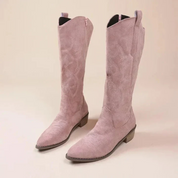 Women's High Cowboy Boots - Stylish & Embroidered