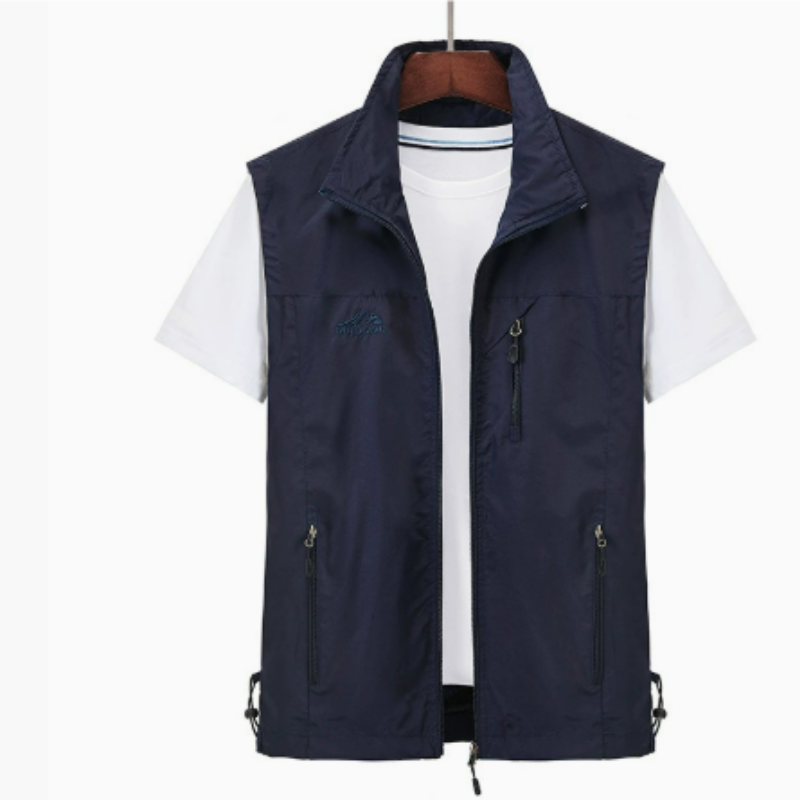 Men's Gilet - Stand Collar with Zip Pockets
