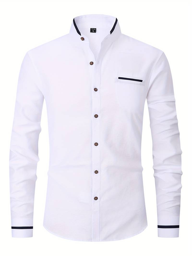 Ronan - Long-Sleeve Collar Shirt for Men