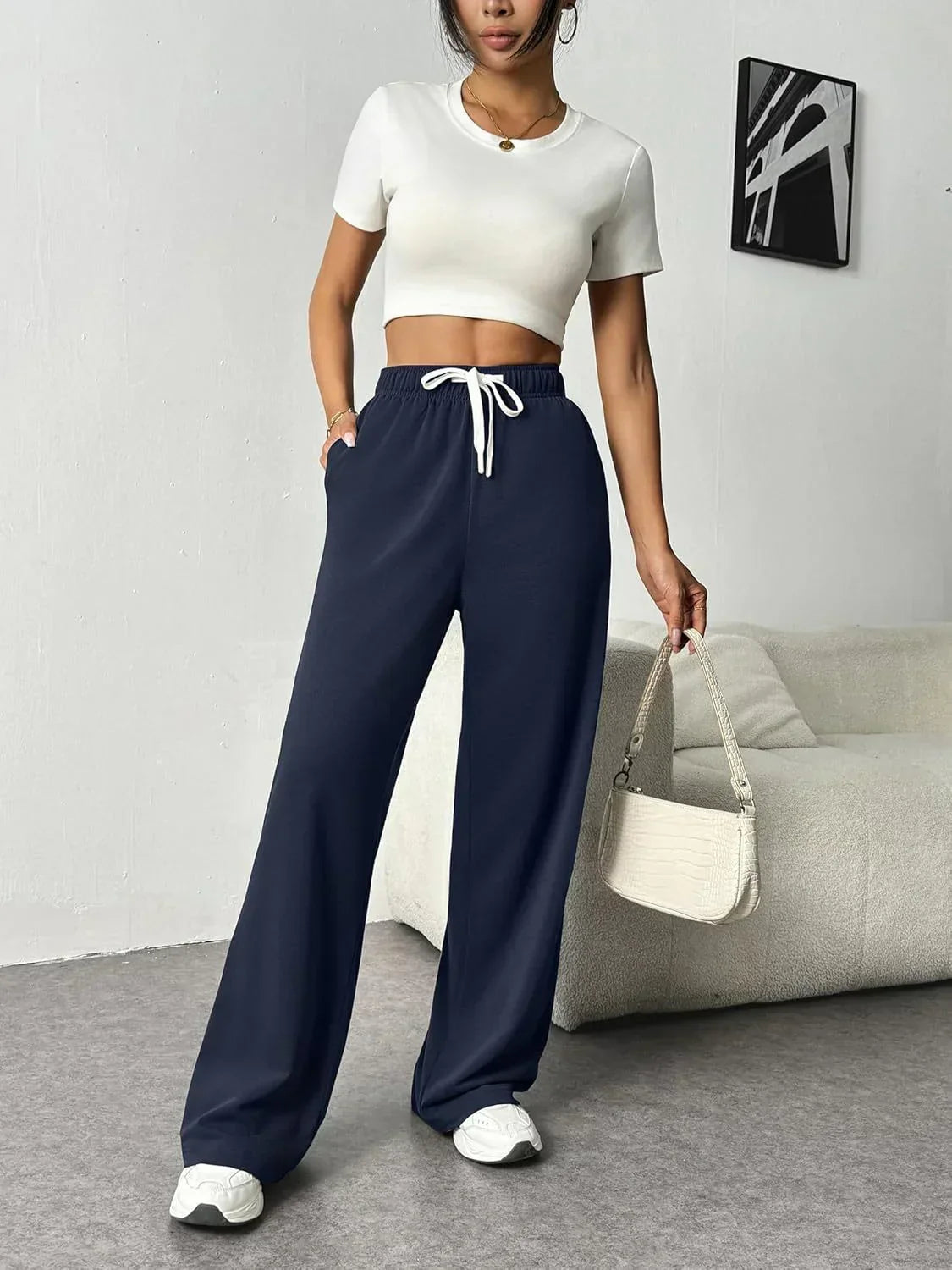 Olivia - Stylish Wide-Leg Jogging Trousers for Women