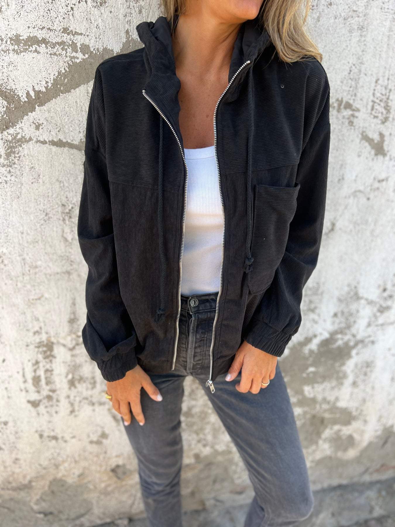 Malia - Casual Hooded Zip-Up Jacket for Women