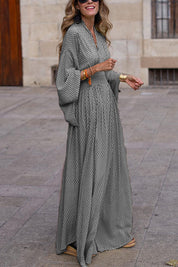 Elegant Long Sleeve V-Neck Dress for Women