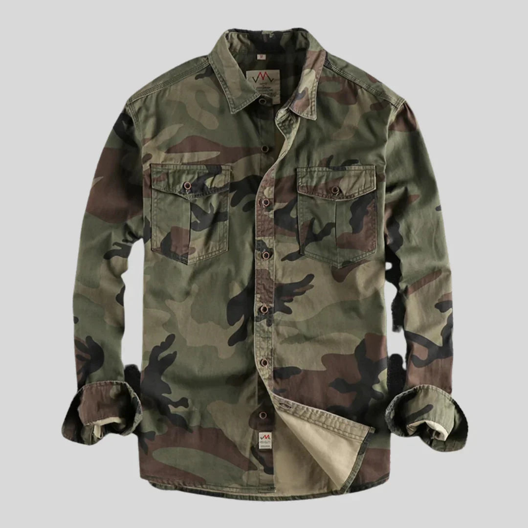 Bert - Camouflage Cargo Shirt for Men