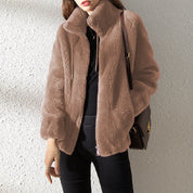 Cindie - Elegant Fur Coat for Women