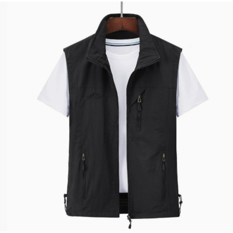 Men's Gilet - Stand Collar with Zip Pockets