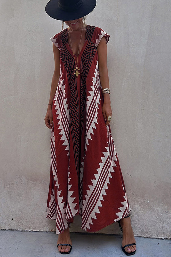 Ethnic Flowy Maxi Dress for Women