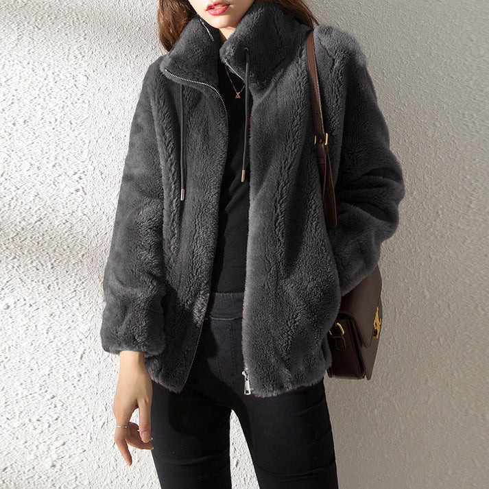 Cindie - Elegant Fur Coat for Women