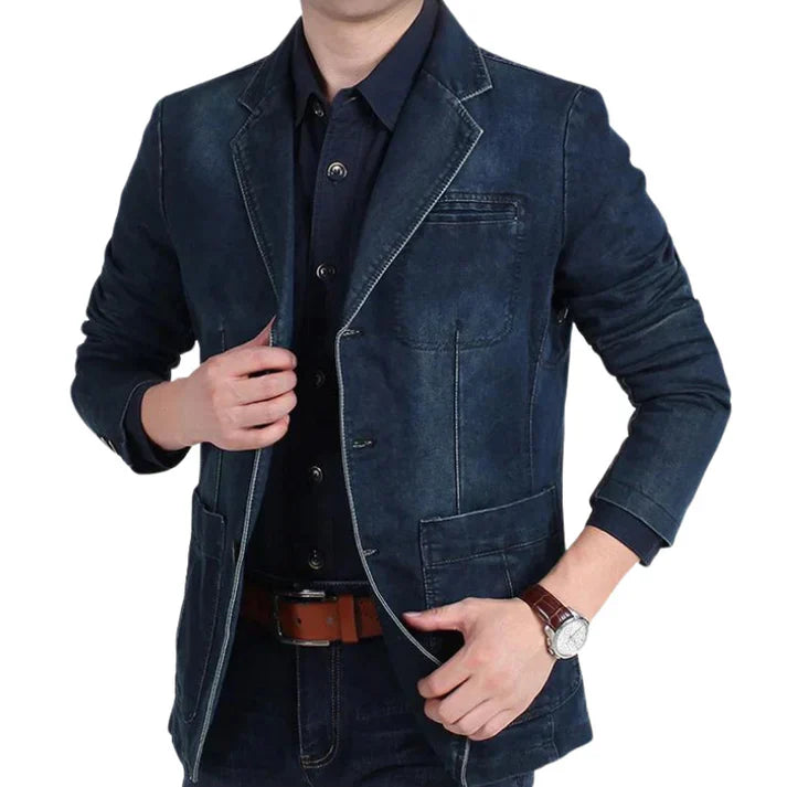 Chic Denim Blazer for Men