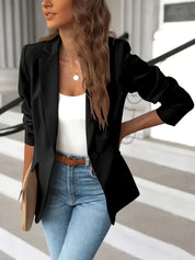 Women's Blazer - Tailored Fit with Notch Lapel Collar