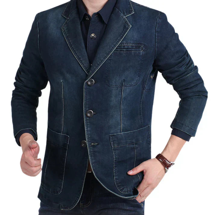 Chic Denim Blazer for Men