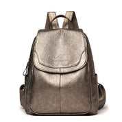 Women's Leather Backpack - Safe Stylish Organised Travel