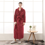 Unisex Dressing Gown - Self-Tie Belt with Patch Pockets