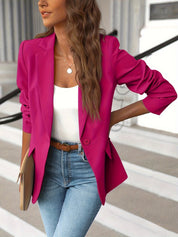Women's Blazer - Tailored Fit with Notch Lapel Collar