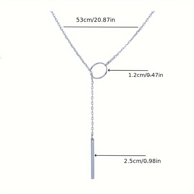 Women's Minimalist Pendant Necklace - Adjustable Chain