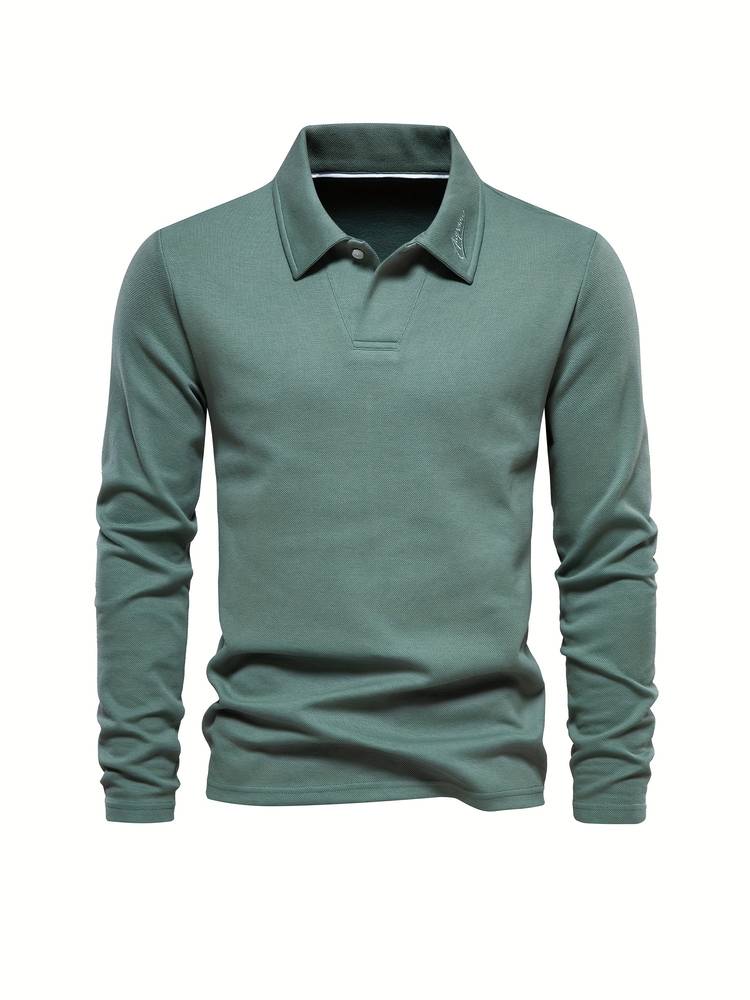 Classic and Comfortable Long Sleeve Polo Shirt for Men