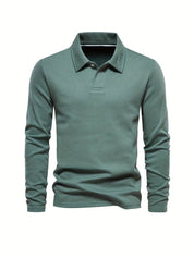 Classic and Comfortable Long Sleeve Polo Shirt for Men
