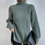 Women’s Jumper - Roll Neck and Ribbed Knit