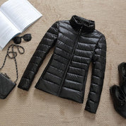 Women's Hooded Puffer Jacket - Cosy Outerwear