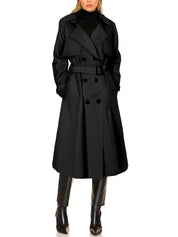 Women's Elegant Long Trench Coat - Windproof & Comfortable