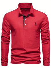 Stylish and Comfortable Long Sleeve Polo Shirt for Men