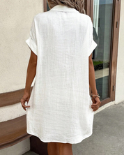 Stylish Button-Down Shirt Dress for Women