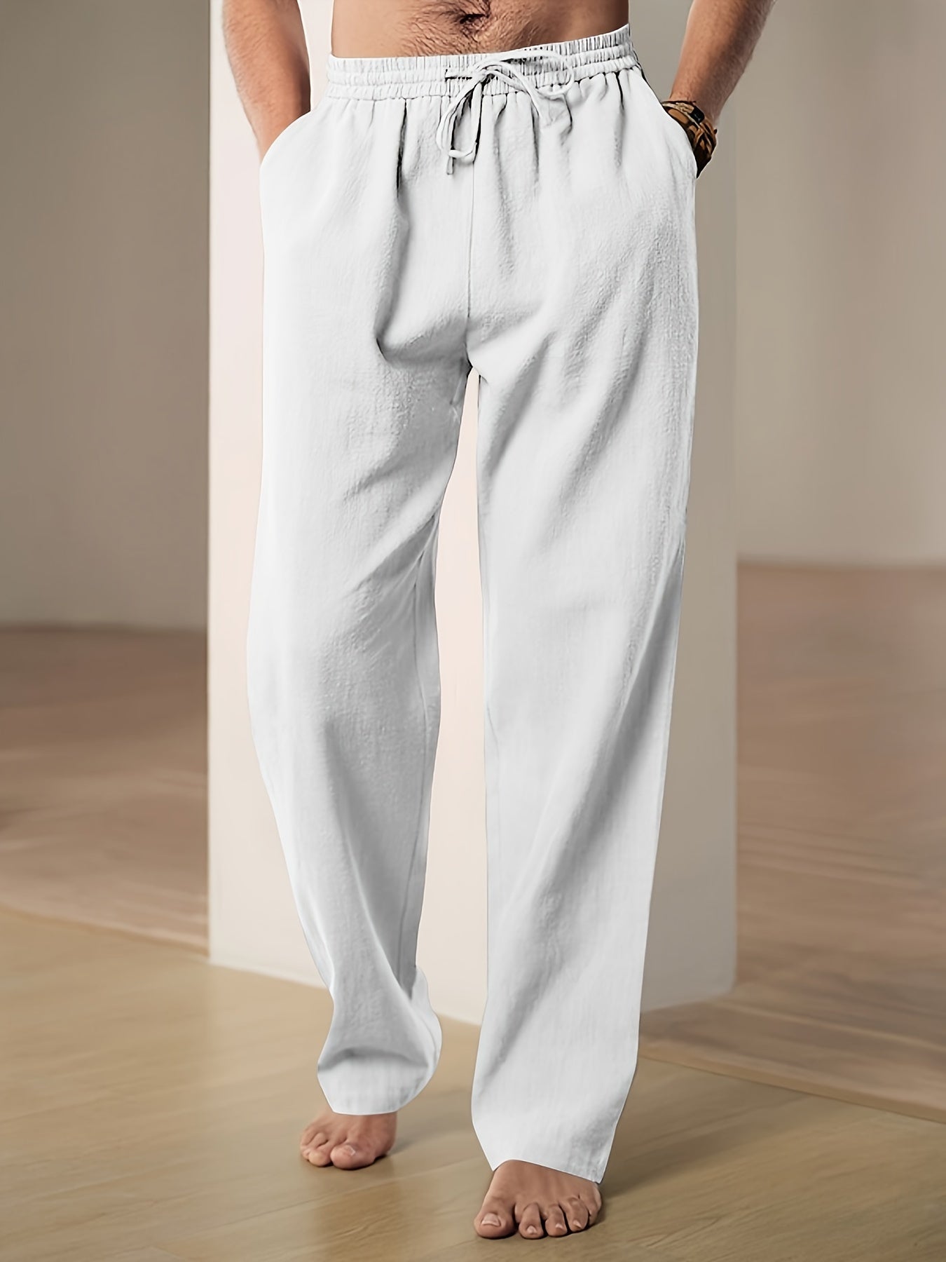 Lightweight Relaxed Fit Lounge Trousers for Men