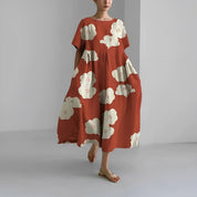 Chic and Stylish Loose Fit Printed Dress for Women