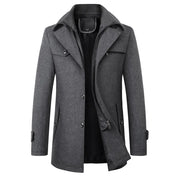 Men’s Coat – Lapel Neck with Internal Zip Closure