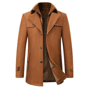 Men’s Coat – Lapel Neck with Internal Zip Closure