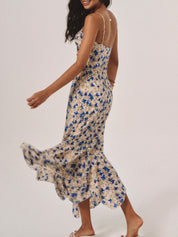 Stylish Floral Bodycon Midi Dress for Women