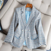 Casual and Stylish Plaid Blazer for Women