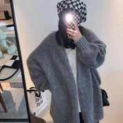 Women's Cardigan - Oversized Fit with Balloon Sleeves