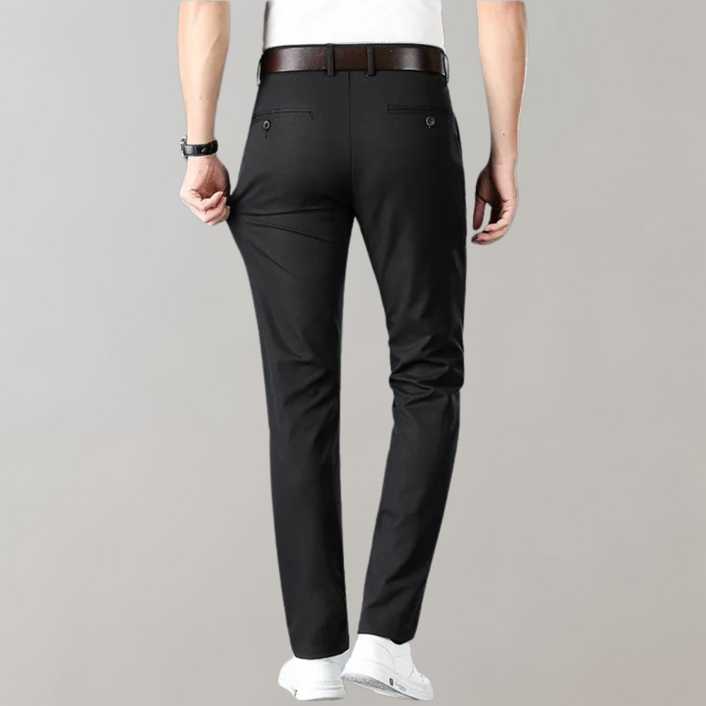 Men's Slim Fit Work Trousers - Stretch & Lightweight