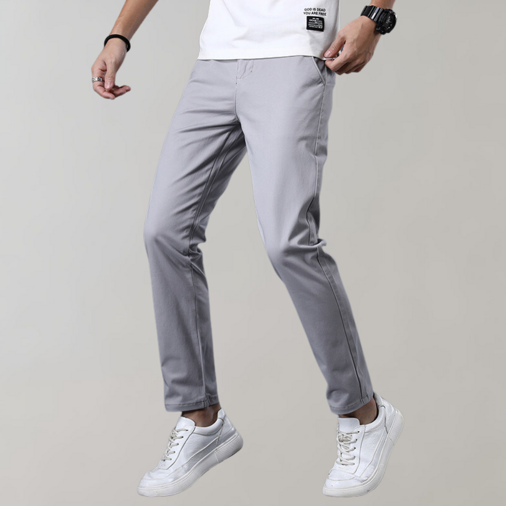 Men's Slim Fit Work Trousers - Stretch & Lightweight