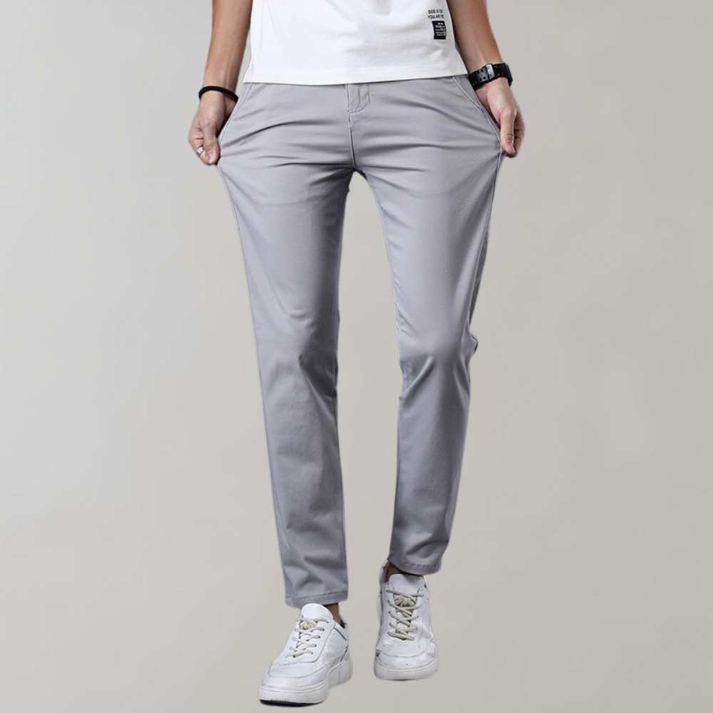 Men's Slim Fit Work Trousers - Stretch & Lightweight